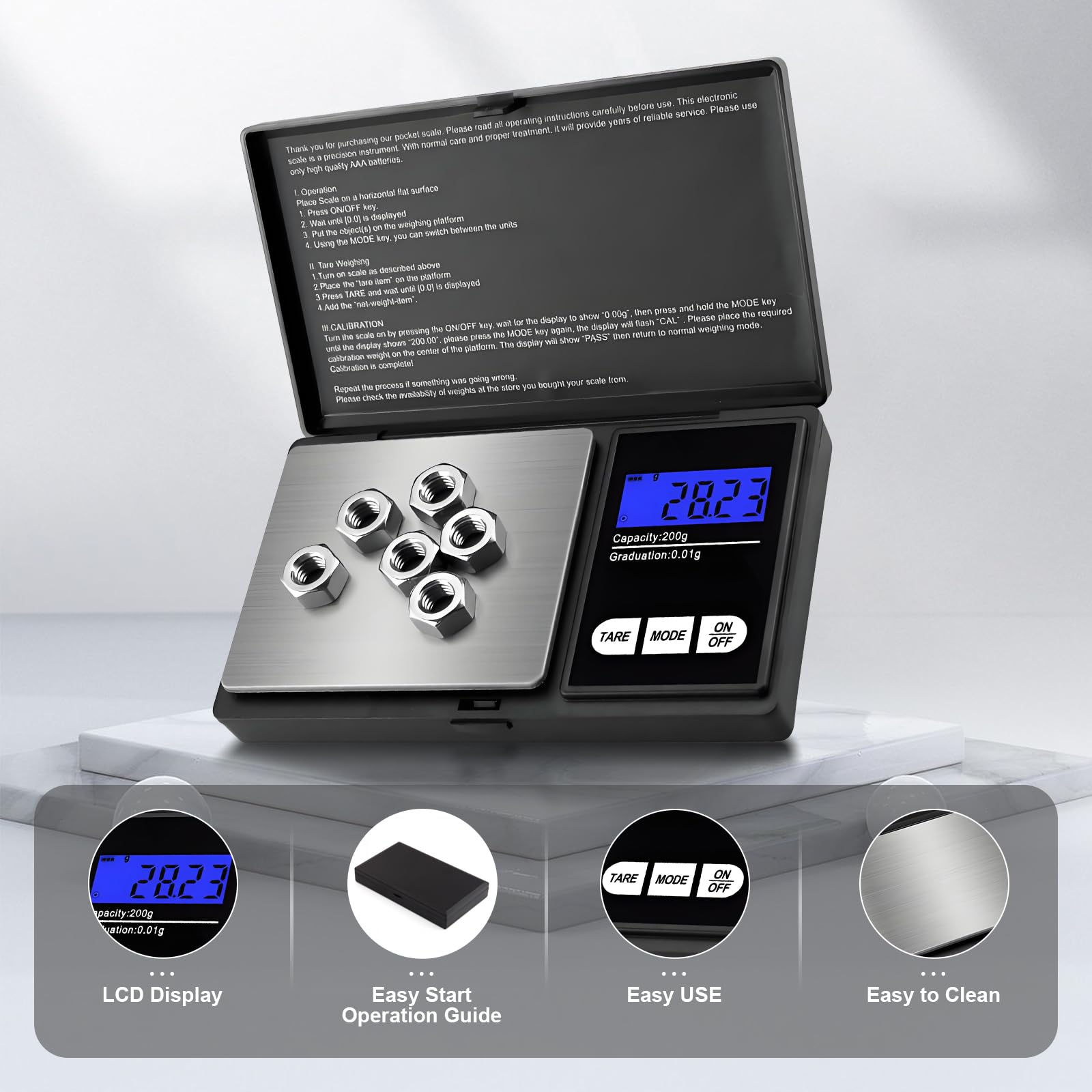 Candle Wax Scale - Mini Digital Pocket Scale 0.01g High