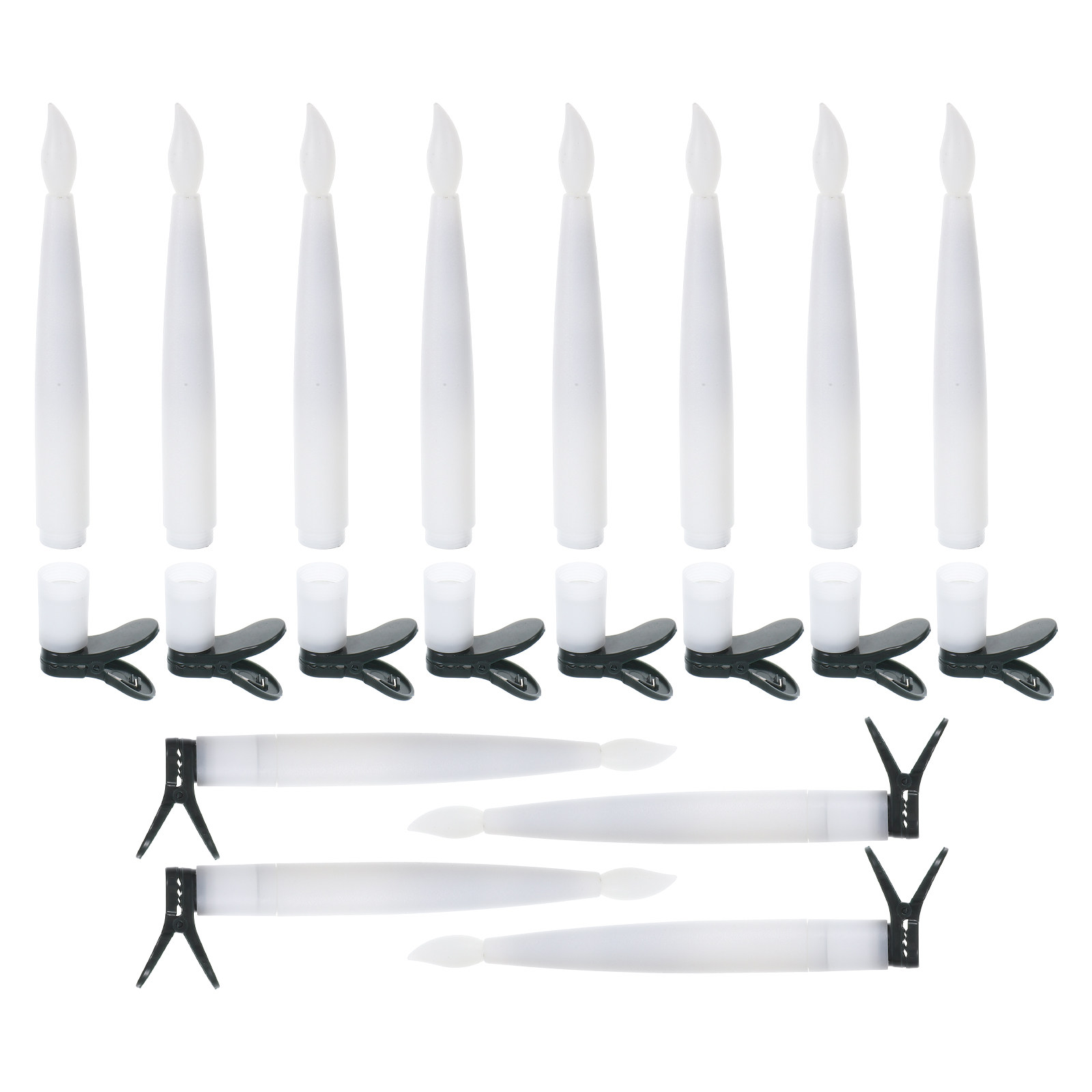 Paraffin Wax - 12Sets Christmas Tree LED Decoration Set