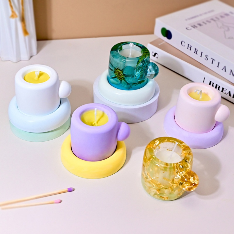 3D Mug With Coaster Silicone M - đánh giá và giá Candle Containers