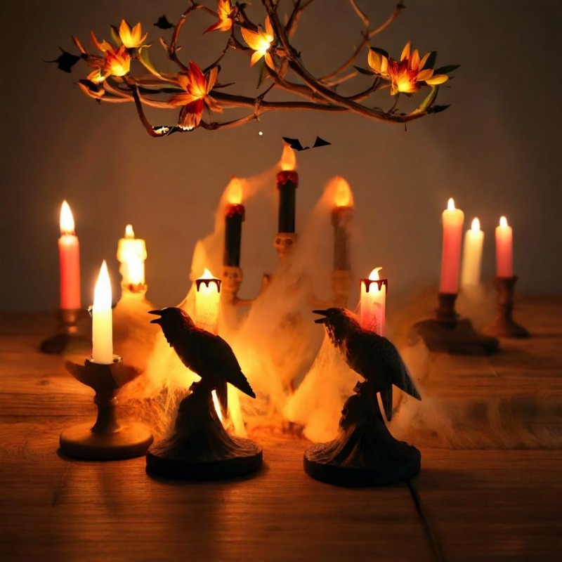 Gothic standing crow skull ros - đánh giá và giá Candle Molds