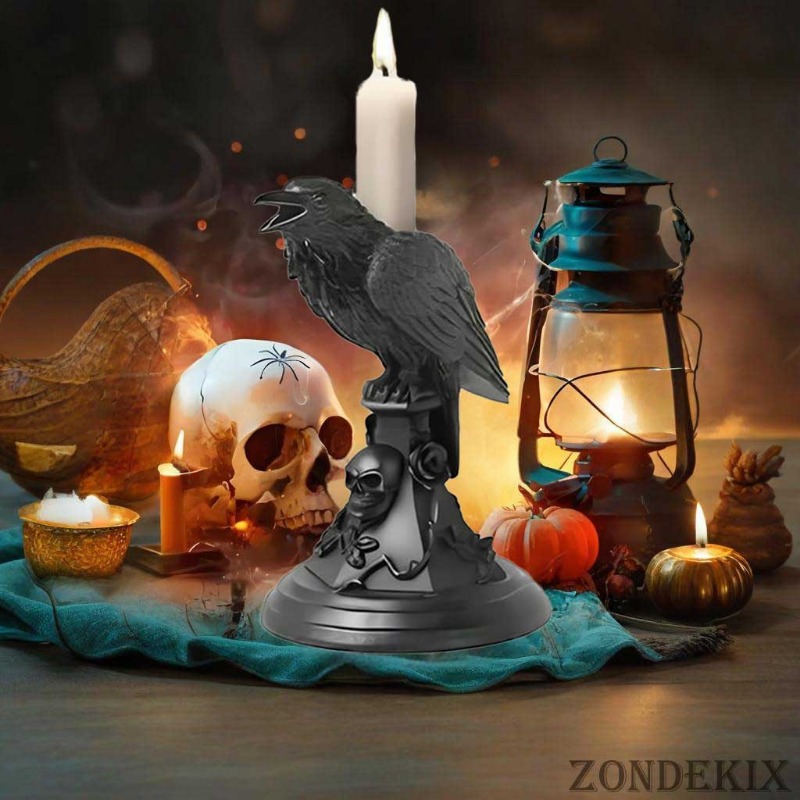 Gothic standing crow skull ros - đánh giá và giá Candle Molds