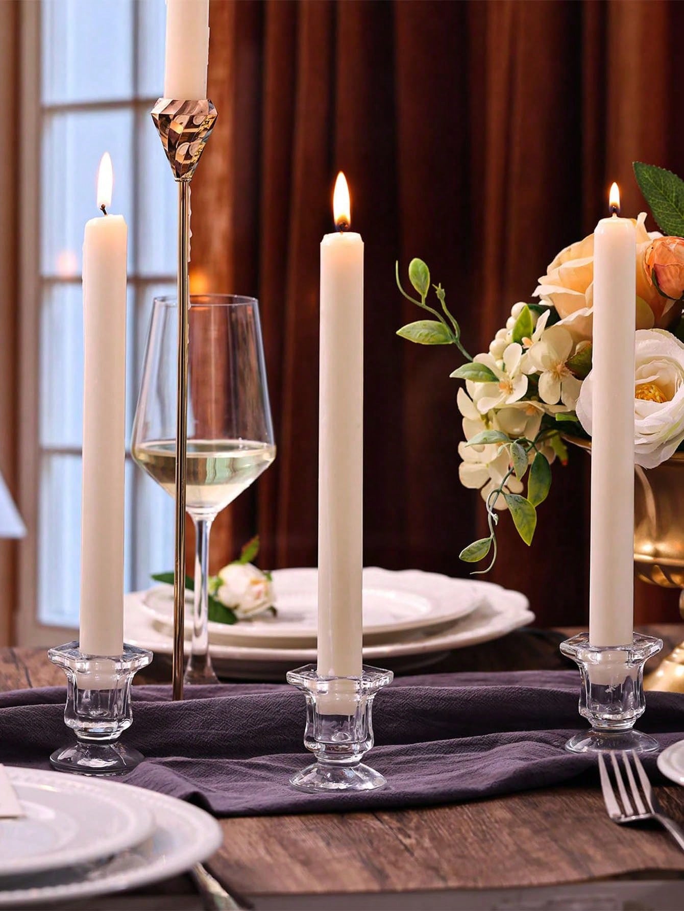 1/6pcs Bulk Candle Holders, Ch - đánh giá và giá Silk Candle