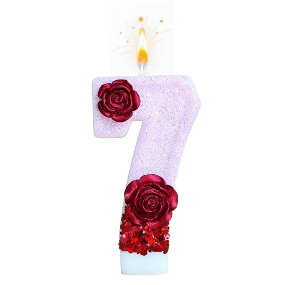 Number Pink Glitter Red Rose F - đánh giá và giá Soy Wax